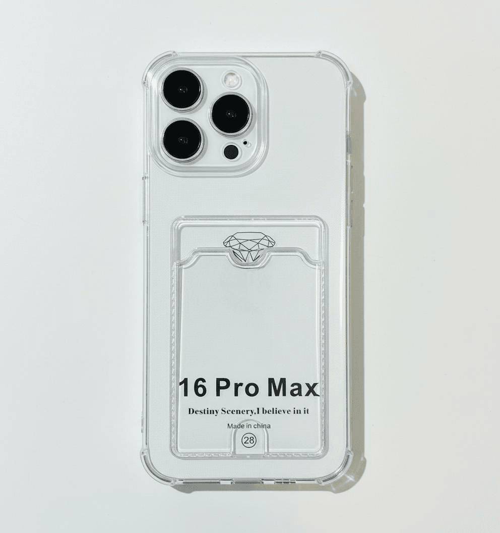 Прозрачный чехол с карманом для 1–2 карт фото 1